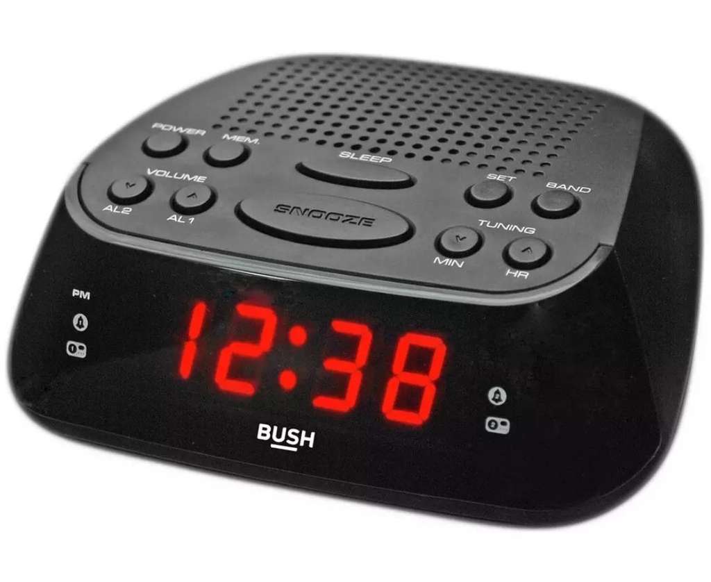 Bush Clock Radio - Black - W/ Code - Free C&C