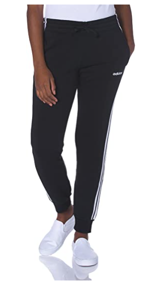 adidas Women's Essentials 3-Stripe Fleece Jogger Pants