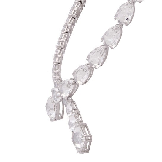 Ladies Ortyx Triangle Cut Crystal Bracelet